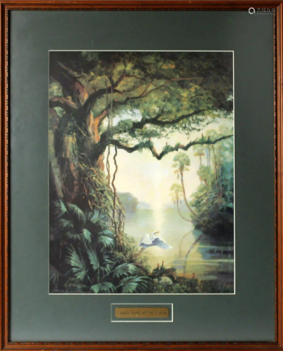 JAMES HUTCHINSON PRINT SOUTH FORK OF ST. LUCIE