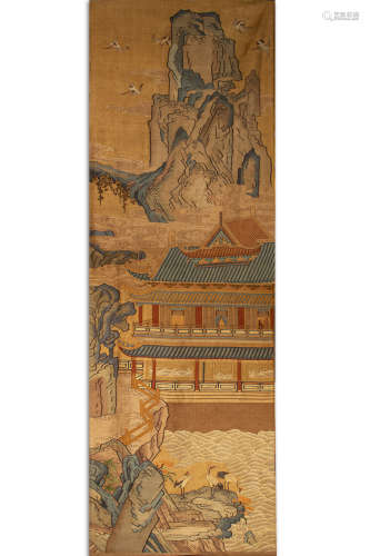 CHINESE KESI HANGING SCREEN