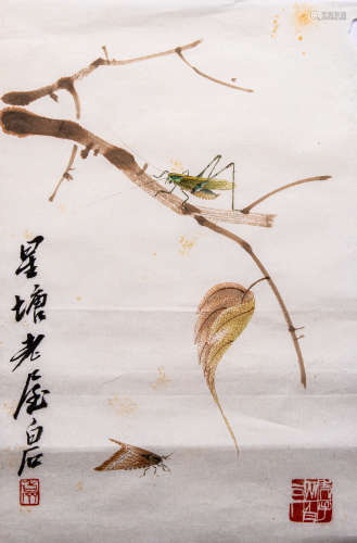 CHINESE PAINTING AND CALLIGRAPHY, INSECTS