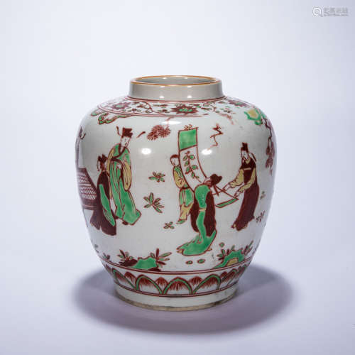 CHINESE COLORFUL POT