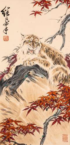 CHINESE PAINTING AND CALLIGRAPHY, THE TIGER