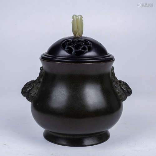 CHINESE COPPER AROMA STOVE