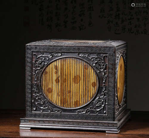 CHINESE ROSEWOOD SQUARE BOX