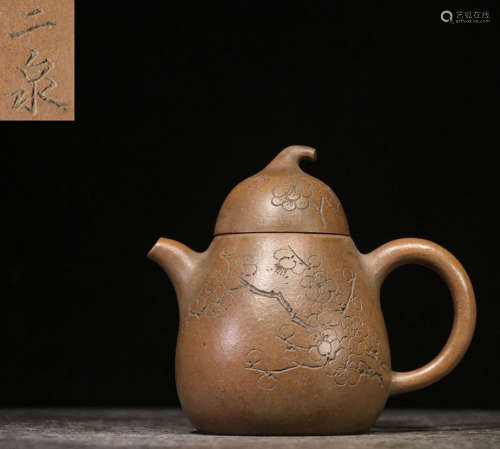 CHINESE PURPLE CLAY TEAPOT