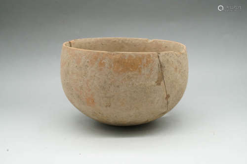 A Majiayao Culture Plain Pottery Bowl