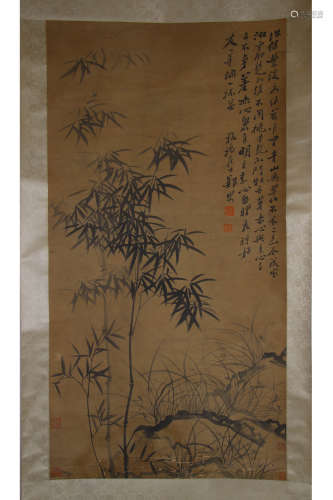 A Chinese Bamboo Ink Painting, Zheng Banqiao Mark