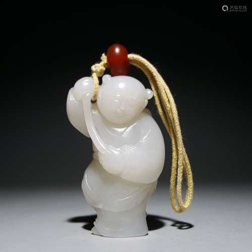 A Hetian Jade Boy Ornament