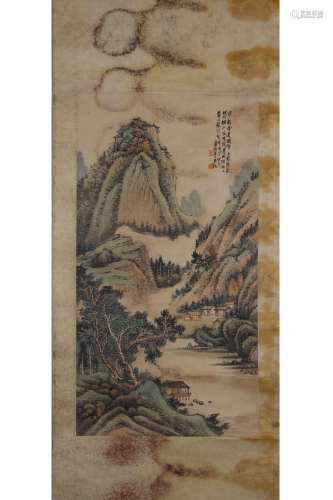 A Chinese Landscape Painting, Wu Zheng Mark