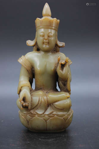 A Jade Buddha Statue