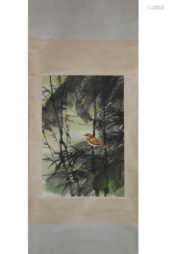 A Chinese Flower&bird Painting, Chen Peiqiu Mark