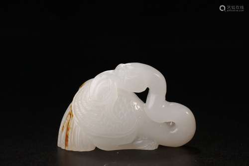 A Hetian Jade Goose Ornament