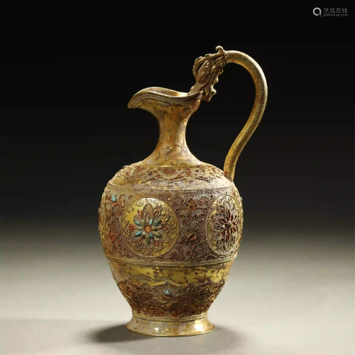 OLD CHINESE,GOLD KETTLE