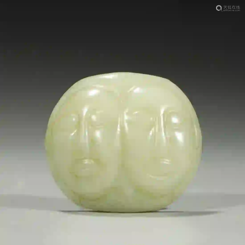 OLD CHINESE JADE CARVED 