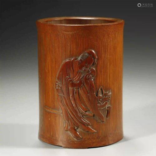 CHINESE BAMBOO CARVED 