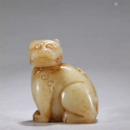 CHINESE WHITE JADE CARVED 
