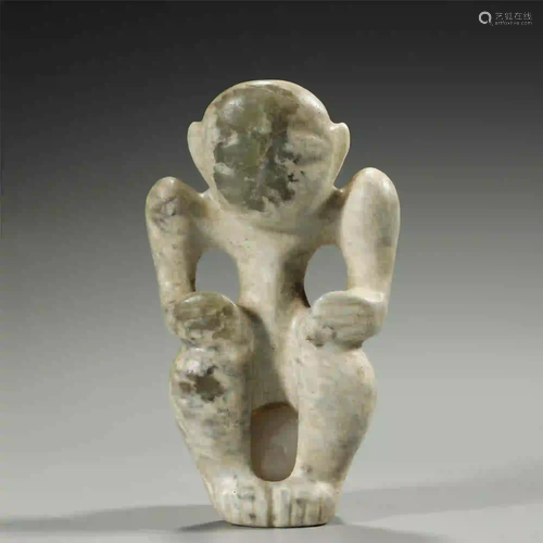 OLD CHINESE JADE FIGURE