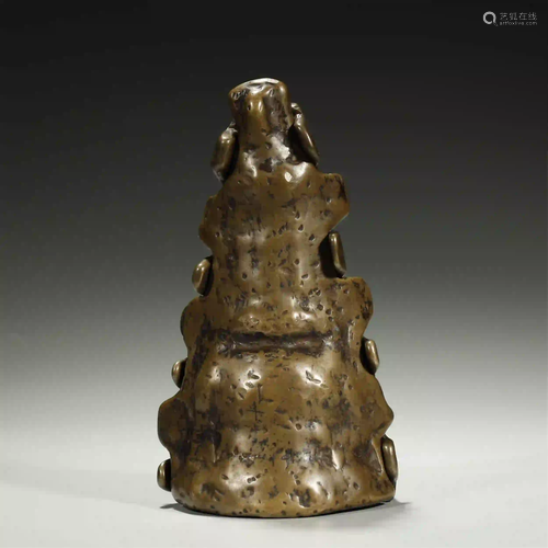 QING DYNASTY,ALLOY COPPER BUDDHA MOLD