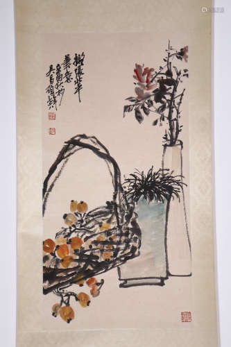 chinese painting by wu changshuo