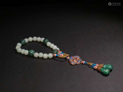 chinese hetian jade hand strings with 18 beads