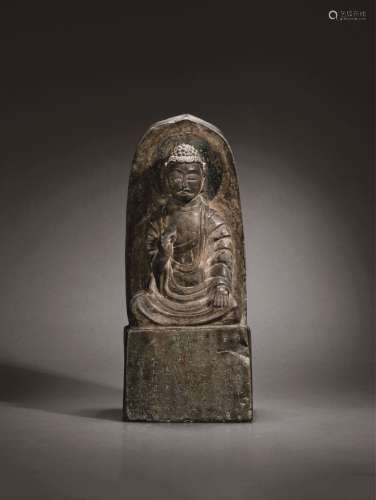 唐•石雕释迦坐像