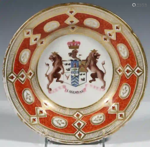 ARMORIAL PORCELAIN DISH