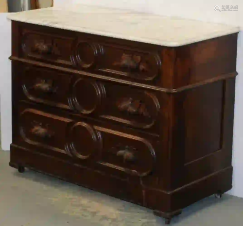 VICTORIAN MARBLE TOP CHEST