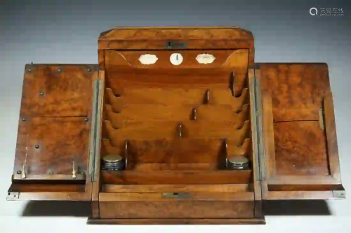 VICTORIAN TABLETOP STATIONARY CABINET