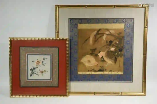 (2 PCS) FRAMED ASIAN DECORATIVE WORKS