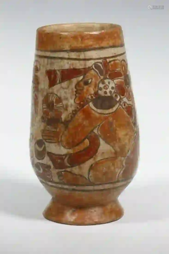 REPLICA MAYAN POTTERY VASE