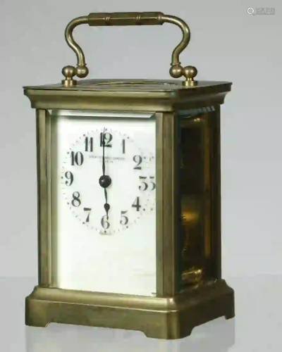 FRENCH BRASS CARRIAGE CLOCK