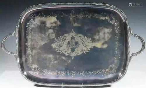 E.G. WEBSTER & SON SILVER-PLATE TRAY