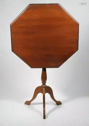 OCTAGONAL TILT TOP TABLE