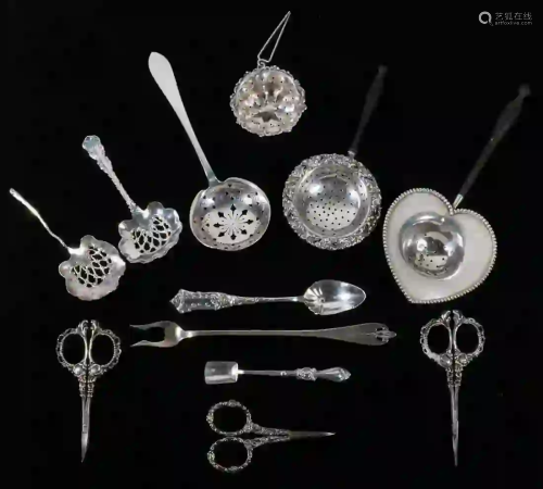 (12 PCS) ASSORTED SILVER UTENSILS