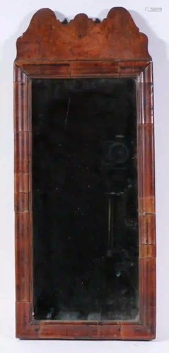 18TH C. NARROW WILLIAM & MARY COURTING MIRROR