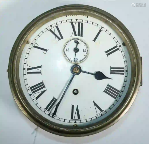 BRASS SHIP'S CLOCK