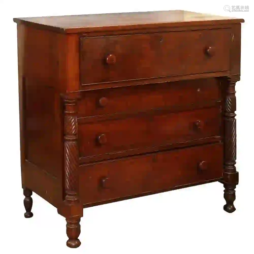 SHERATON MAHOGANY CHEST