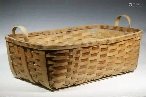 SPLINT ASH LAUNDRY BASKET