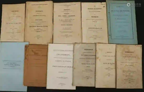 (15) EARLY TO MID-19TH C. PUBLISHED SERMONS & SPEECHES,