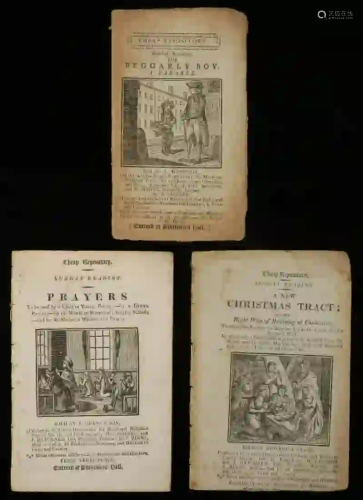 (3) LATE 18TH C. BRITISH CHILDREN'S PENNY CHAPBOOKS