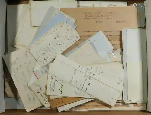 COLLECTION OF (APPROX 75 PCS) VINTAGE CORRESPONDENCE &