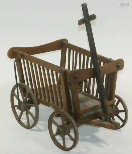 CONTINENTAL WOODEN GOAT CART