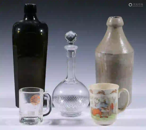 (5 PCS) COLLECTIBLE GLASS AND CERAMICS