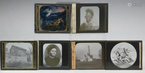 (16) MAGIC LANTERN SLIDES