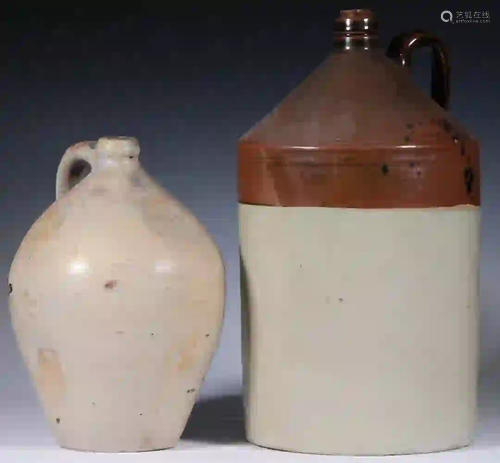 (2) STONEWARE JUGS