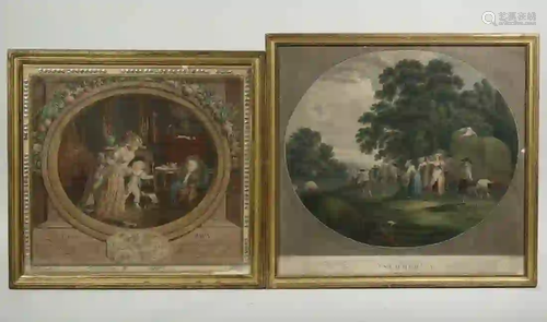 (2) FRAMED EARLY PRINTS