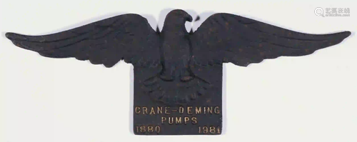 CAST IRON EAGLE SIGN