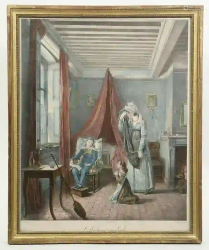 EARLY 19TH C. FRENCH GENRE PRINT