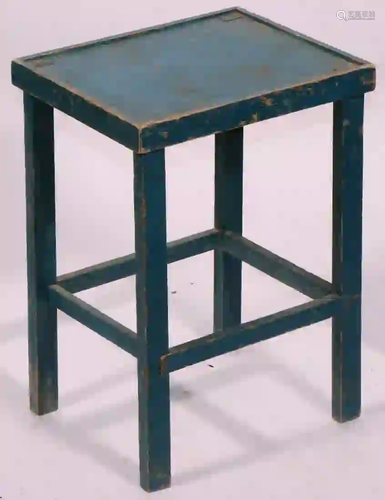 SMALL PINE COUNTRY STAND IN BLUE PAINT