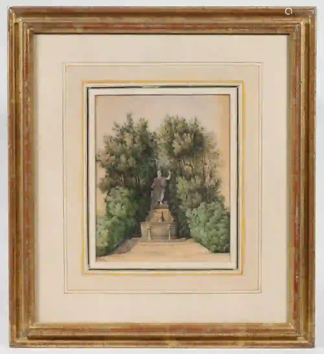 19TH C. CONTINENTAL WATERCOLOR