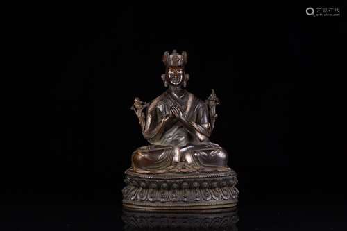 A Bronze Je Tsongkhapa Statue